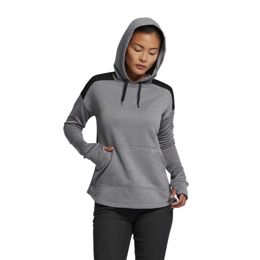 NWT! Hurley Women's  Dri-Fit United Fleece Hoodie Grey‎ X-Small